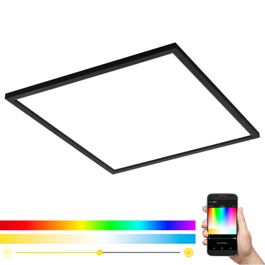 Eglo - Plafón LED RGB regulable SALOBRENA-C LED/30,5W/230V + control remoto