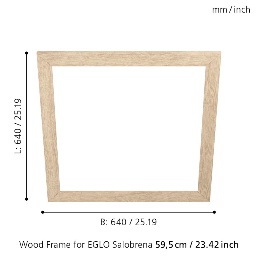 Eglo - Marco para lámpara SALOBRENA 595x595 mm
