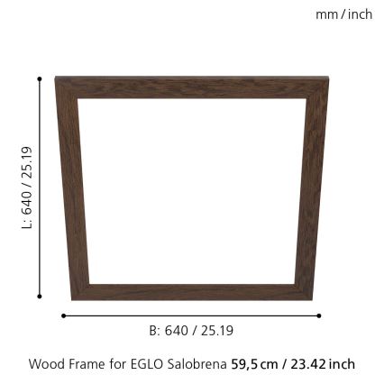 Eglo - Marco para lámpara SALOBRENA 595x595 mm