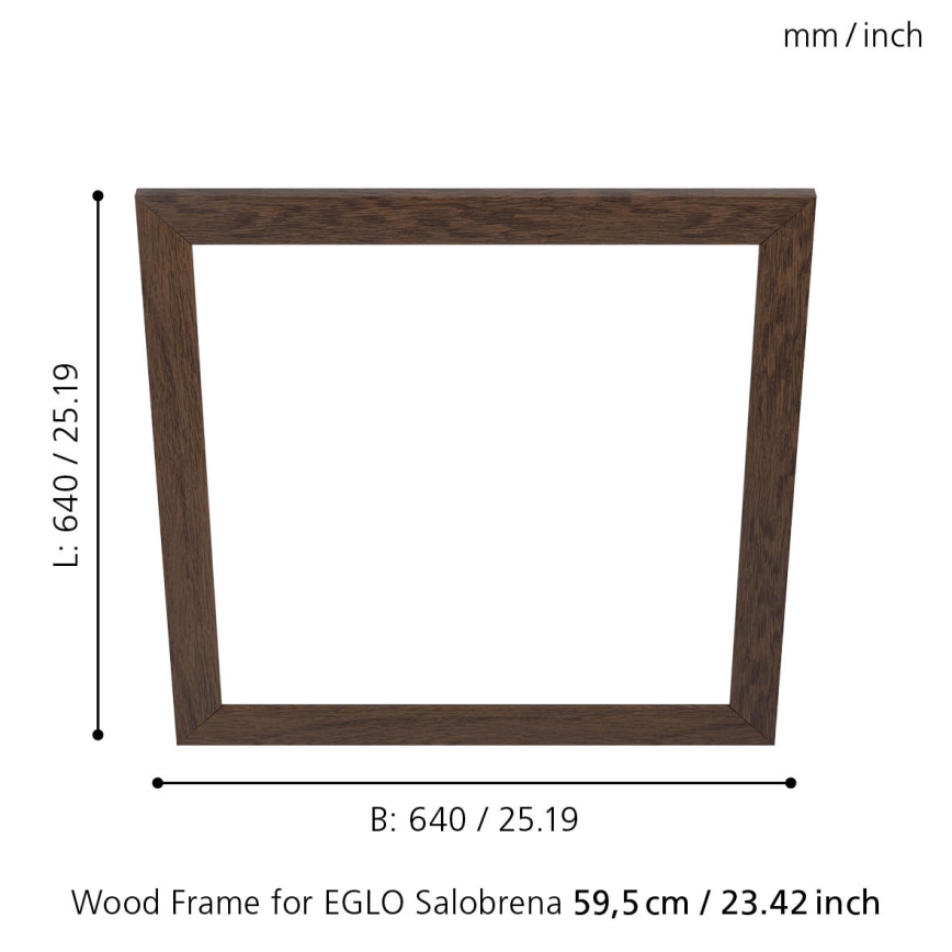 Eglo - Marco para lámpara SALOBRENA 595x595 mm