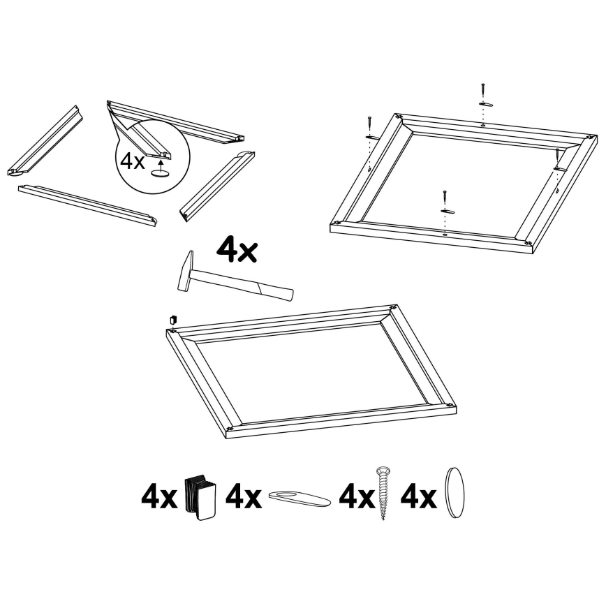 Eglo - Marco para lámpara SALOBRENA 450x450 mm