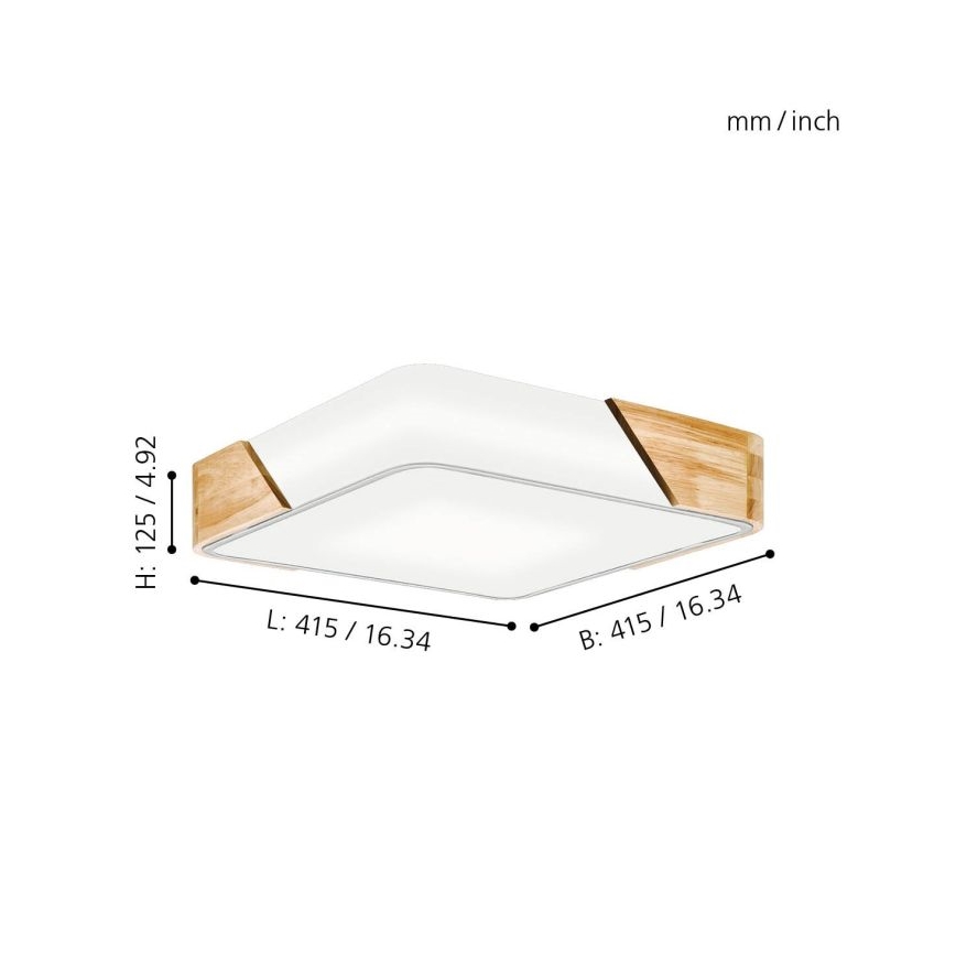 Eglo - Plafón 2xE27/28W/230V