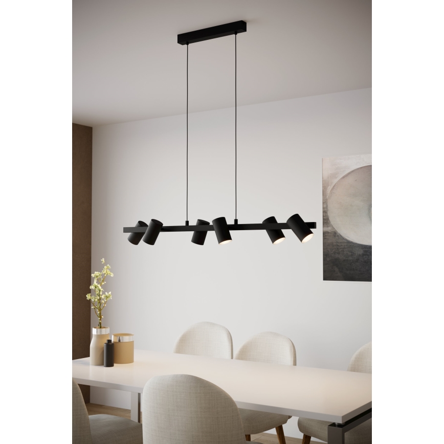 Eglo - Lámpara colgante 6xE14/25W/230V