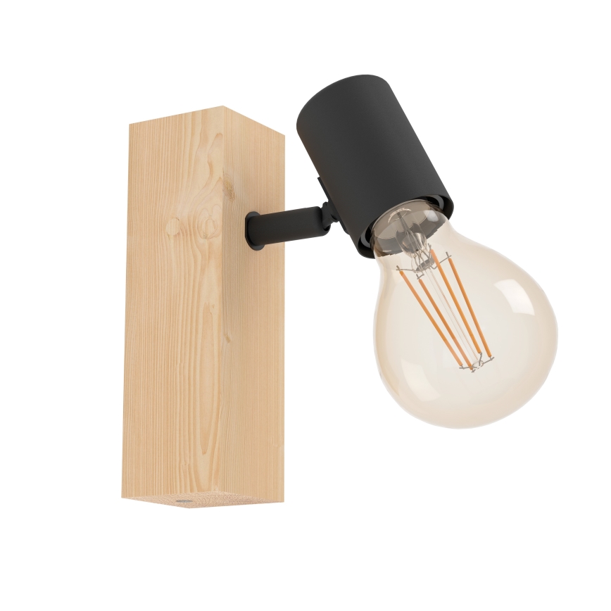 Eglo - Foco de pared TOWNSHEND 1xE27/10W/230V - FSC Certificado