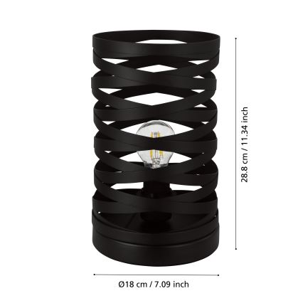 Eglo - Lámpara de mesa 1xE27/40W/230V