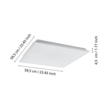 Eglo - Plafón LED regulable LED/31,8W/230V 2700-6500K ZigBee