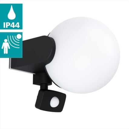 Eglo - Aplique de exterior con sensor 1xE27/15W/230V IP44