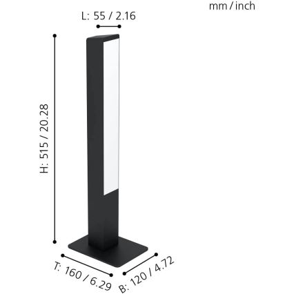 Eglo - Lámpara de mesa LED RGBW regulable LED/16W/230V 2700-6500K ZigBee