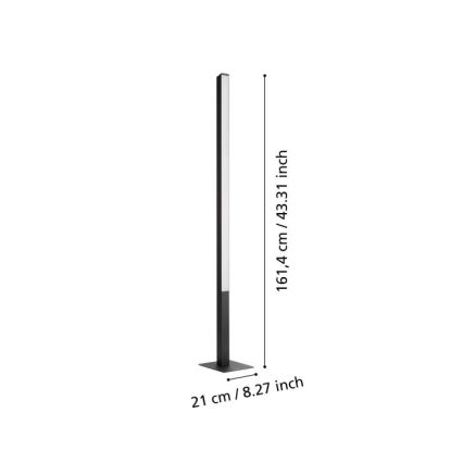 Eglo - LED RGBW Lámpara de pie regulable LED/35W/230V 2700-6500K ZigBee