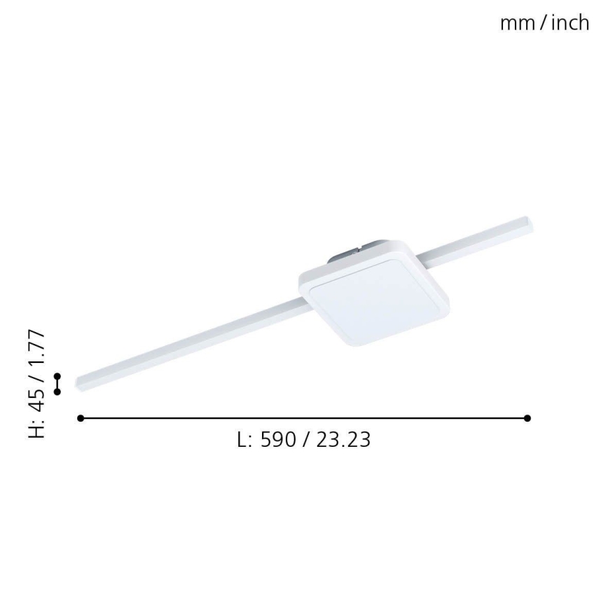 Eglo - Plafón LED 1xLED/6,3W/230V + 1xLED/5,4W