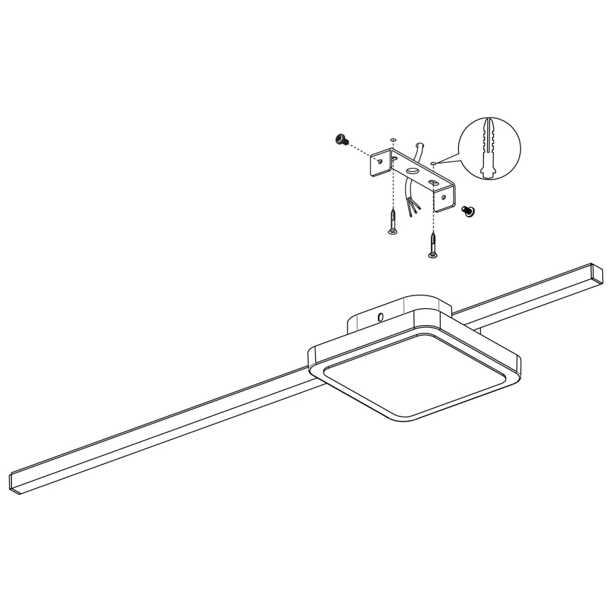 Eglo - Plafón LED 1xLED/6,3W/230V + 1xLED/5,4W