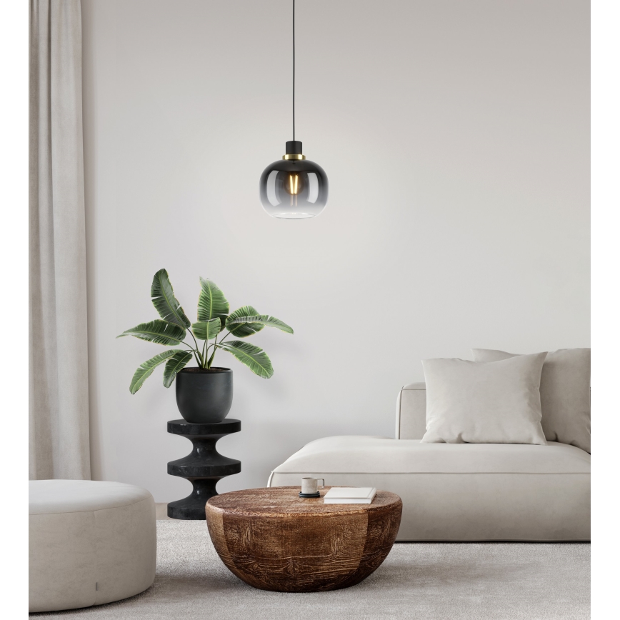 Eglo - Lámpara colgante 1xE27/40W/230V gris