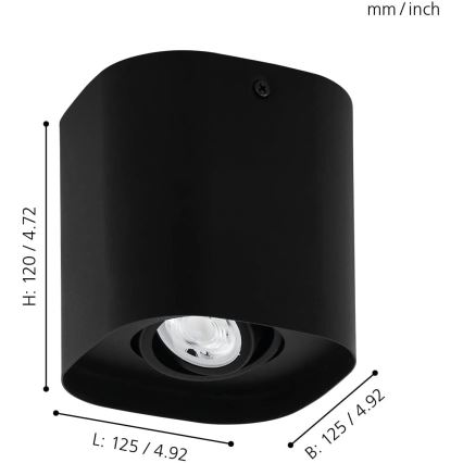 Eglo - Foco LED RGBW regulable 1xGU10/5W/230V ZigBee