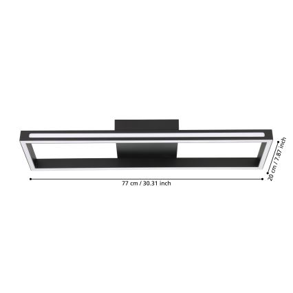 Eglo - Plafón LED regulable LED/21W/230V 2700-6500K