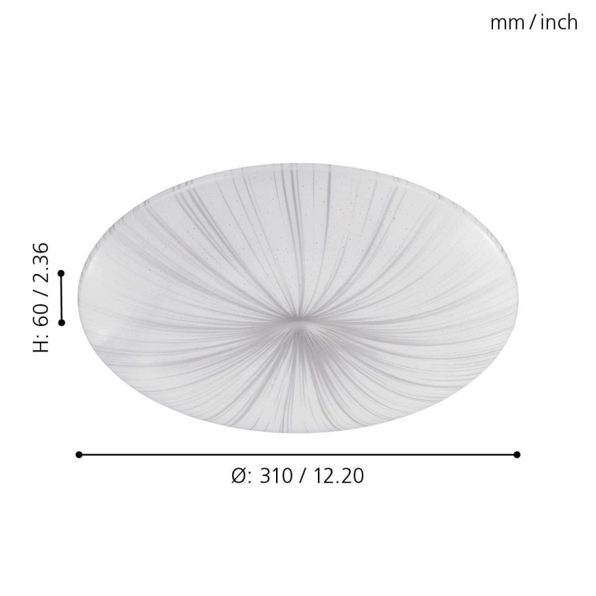 Eglo - Plafón LED LED/10W/230V