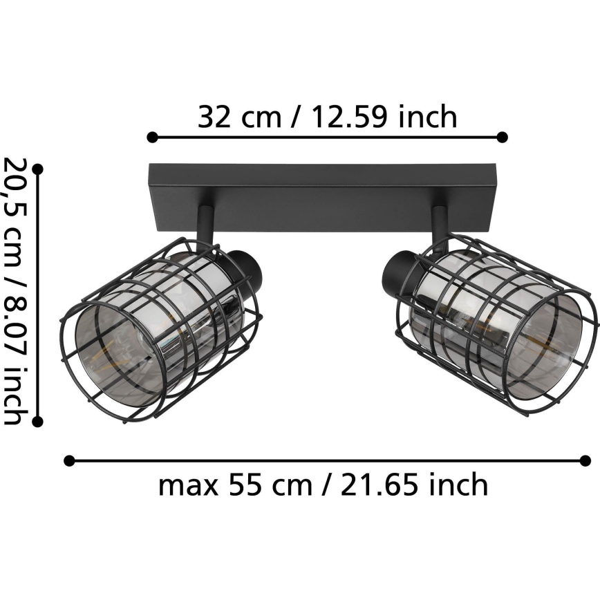 Eglo - Foco 2xE27/40W/230V