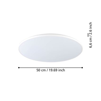 Eglo - Plafón LED LED/29W/230V diá. 50 cm