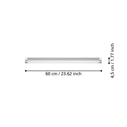 Eglo - Lámpara LED para espejo de baño LED/15,5W/230V IP44 60 cm