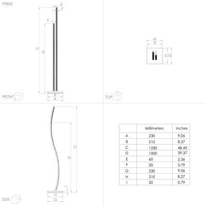 Eglo - Lámpara de pie LED LED/8W/230V