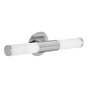 EGLO - Aplique de baño 2xE14/40W vidrio opal blanco IP44