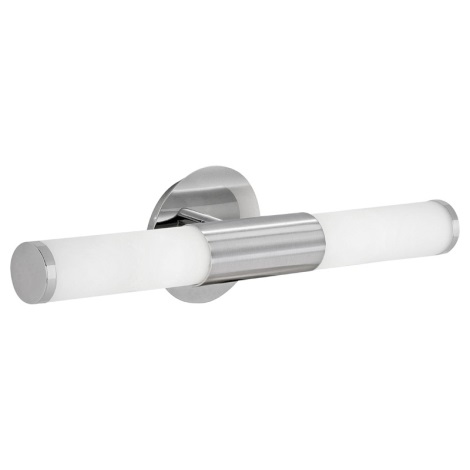EGLO - Aplique de baño 2xE14/40W vidrio opal blanco IP44