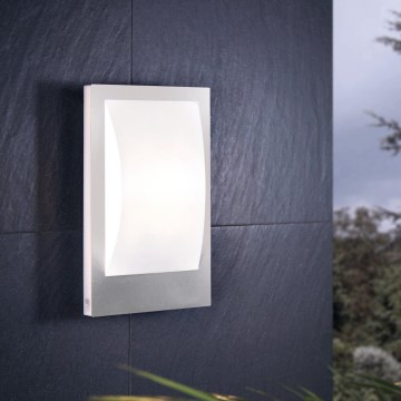 Eglo - Aplique de exterior LED regulable 1xE27/9W/230V IP44 cromo mate