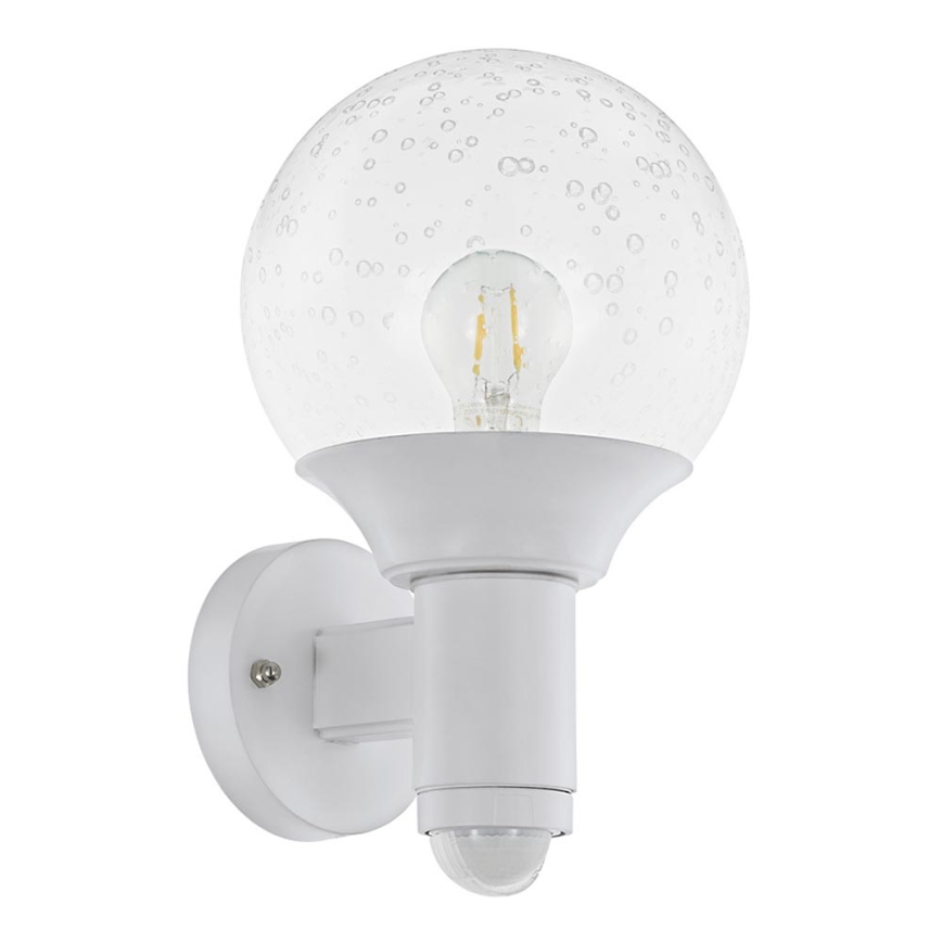 Eglo - Aplique exterior con sensor 1xE27/28W/230V IP44