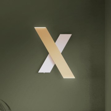 Eglo - Aplique LED 2xLED/5W/230V 3000K dorado/blanco