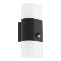 Eglo - Aplique LED exterior con sensor 2xLED/5,5W/230V