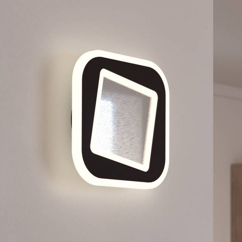 Eglo - Aplique LED LED/12W/230V 4000K negro