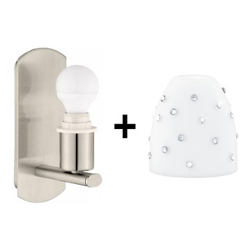 Eglo - Aplique LED MY CHOICE 1xE14/4W/230V cromo mate/blanco