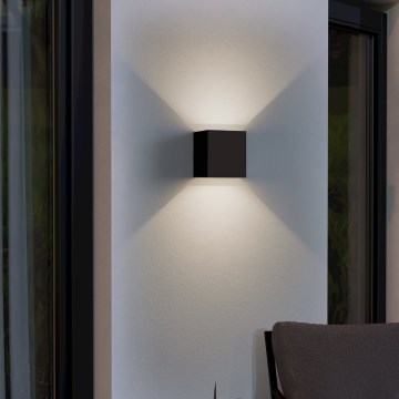 Eglo - Aplique LED para exterior 2xLED/2,8W/230V IP54 negro