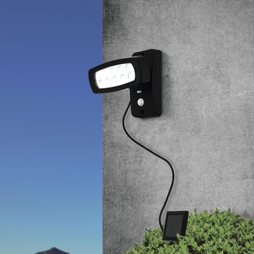 Eglo - Aplique LED solar con sensor LED/1,2V 600 mAh IP44