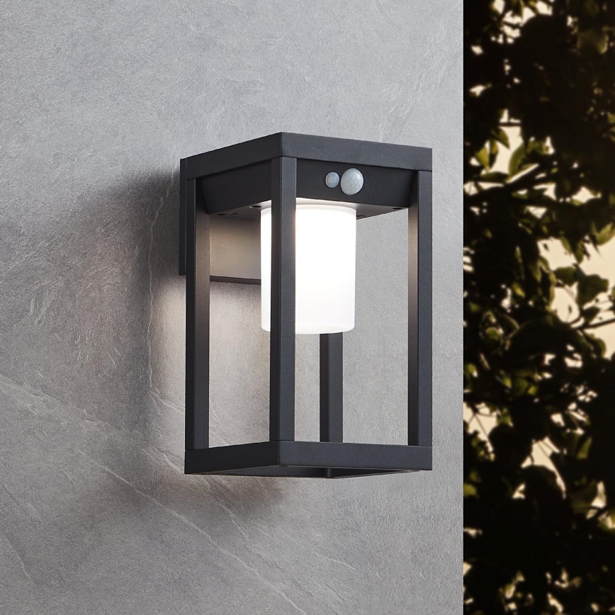 Eglo - Aplique LED solar con sensor LED/3,7W/3,7V 2000 mAh IP44