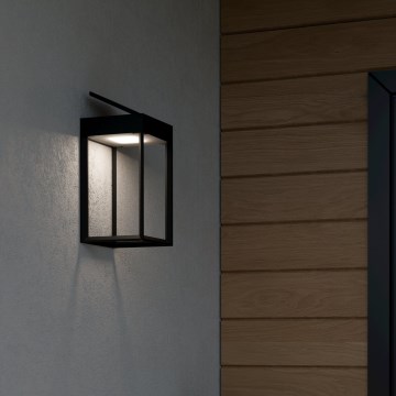 Eglo - Aplique LED solar con sensor LED/6,5W/3,7V IP44