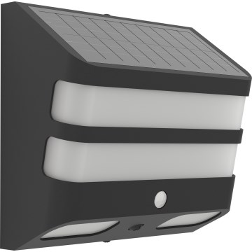 Eglo - Aplique LED solar con sensor LED/6,5W/3,7V IP44