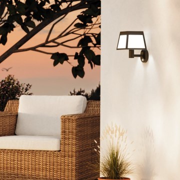 Eglo - Aplique LED solar con sensor LED/7,5W/3,7V IP44