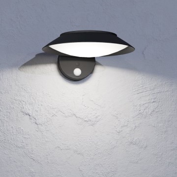 Eglo - Aplique LED solar con sensor LED/7W/3,7V IP44