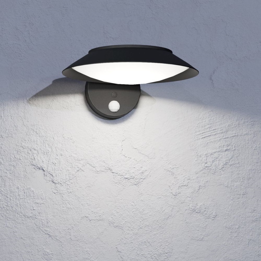 Eglo - Aplique LED solar con sensor LED/7W/3,7V IP44