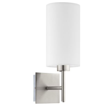 Eglo - Aplique LED TUNJA 1xE27/60W/230V cromo mate/blanco