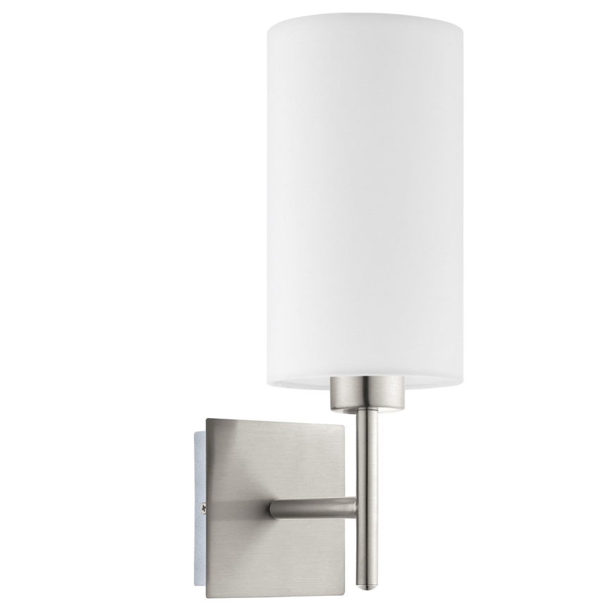 Eglo - Aplique LED TUNJA 1xE27/60W/230V cromo mate/blanco
