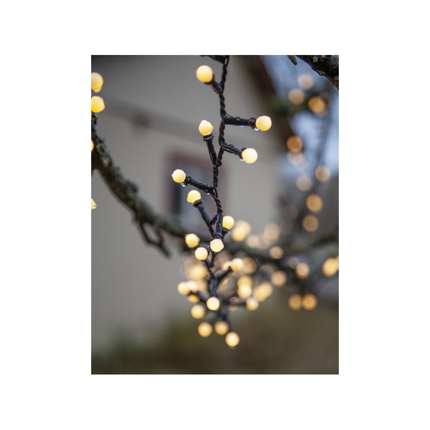 Eglo - Cadena de Navidad LED de exterior 300xLED/8 funciones 11m IP44 blanco cálido