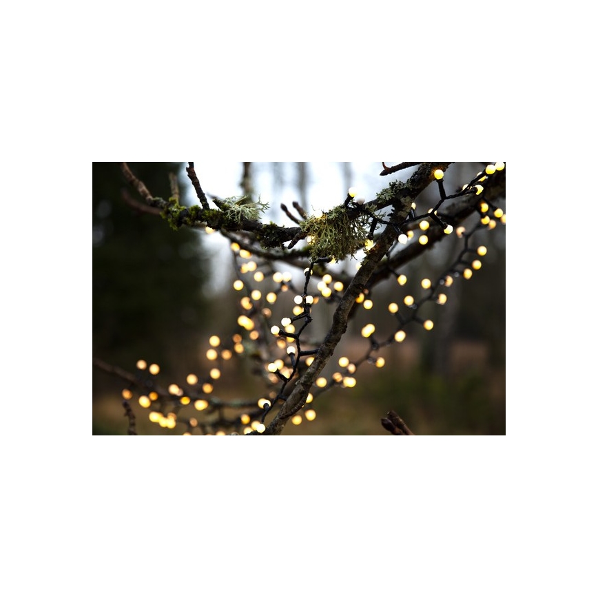 Eglo- Cadena de Navidad LED para exteriores 700xLED/1 función 19m IP44 blanco cálido