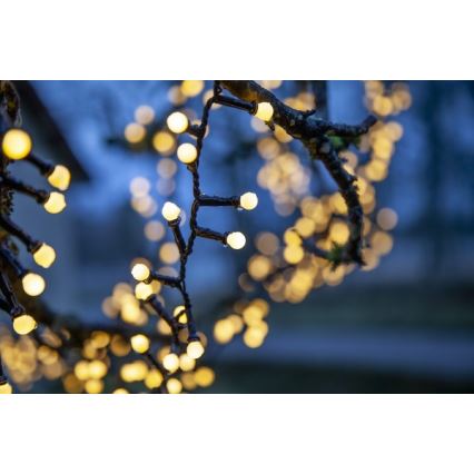 Eglo- Cadena de Navidad LED para exteriores 700xLED/1 función 19m IP44 blanco cálido