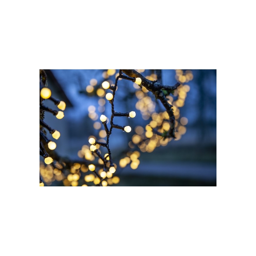 Eglo- Cadena de Navidad LED para exteriores 700xLED/1 función 19m IP44 blanco cálido