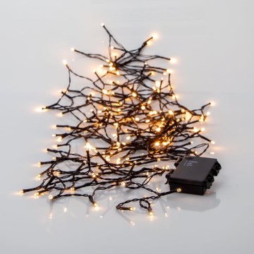 Eglo - Cadena LED de Navidad para exteriores AKKU 160xLED 11,2 m blanco cálido IP44