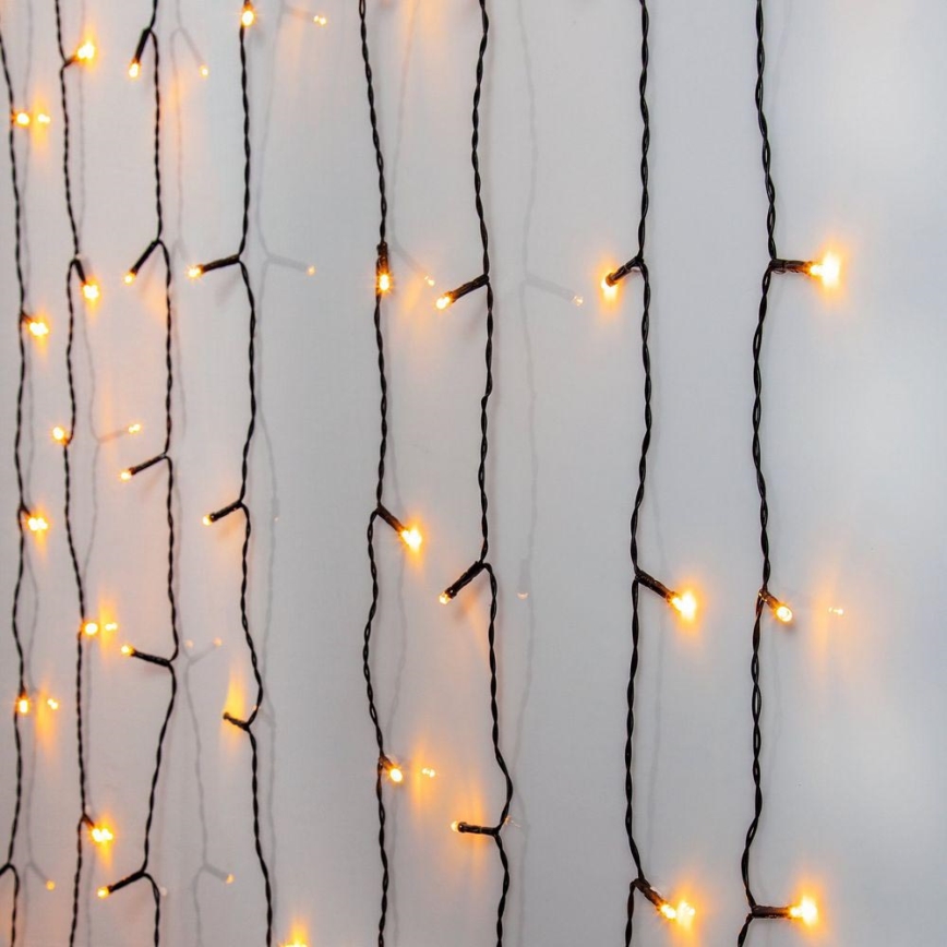 Eglo - Cortina LED de Navidad para exteriores 120xLED 2m IP44 blanco cálido
