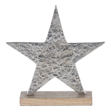 Eglo - Decoración de Navidad 21x20,5 cm estrella/plata
