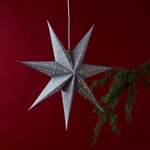 Eglo - Decoración de Navidad estrella plata