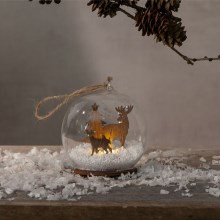 Eglo - Decoración de Navidad LED FAUNA 1xLED/0,06W/1xCR2032 marrón